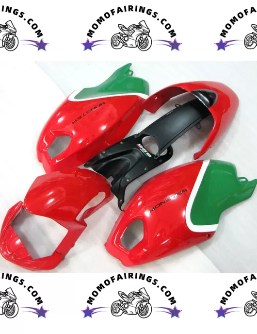 1996-2002 Ducati Monster 696 Motorcycle Fairings Red Green