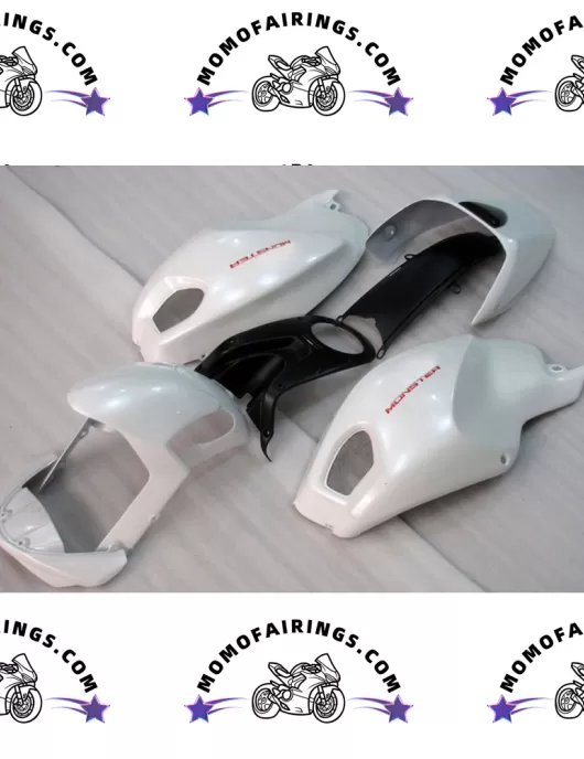 1996-2002 Ducati Monster 696 Motorcycle Fairings Pearl White