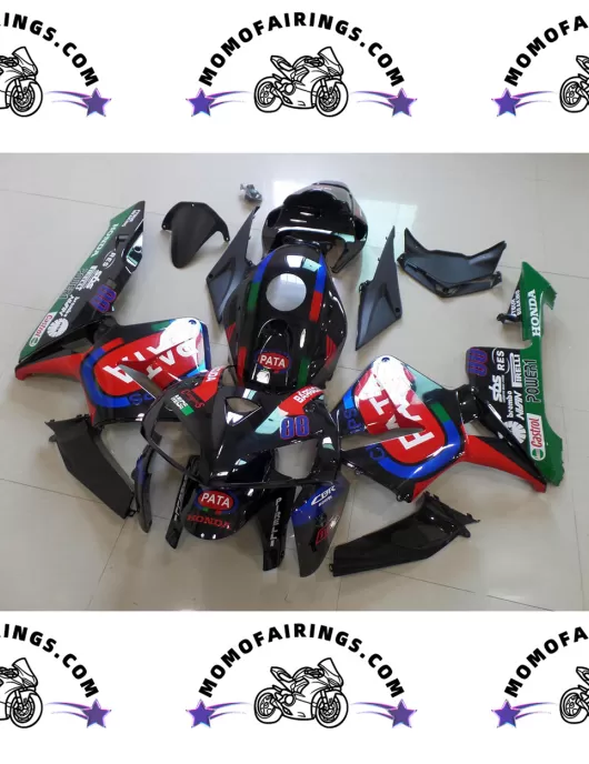 2005 CBR600RR Fairing Kits Black Red FATA PATA