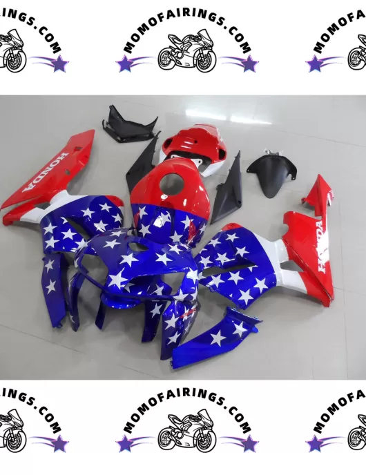 2005-2006 Honda CBR600RR Plastics America Flag Star