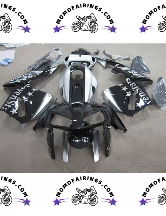 2005-2006 Black Silver CBR600RR Fairings OEM Seven Stars