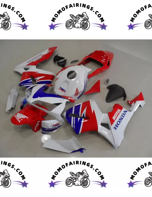 05 06 Honda White Red CBR600RR Fairings For Sale HRC