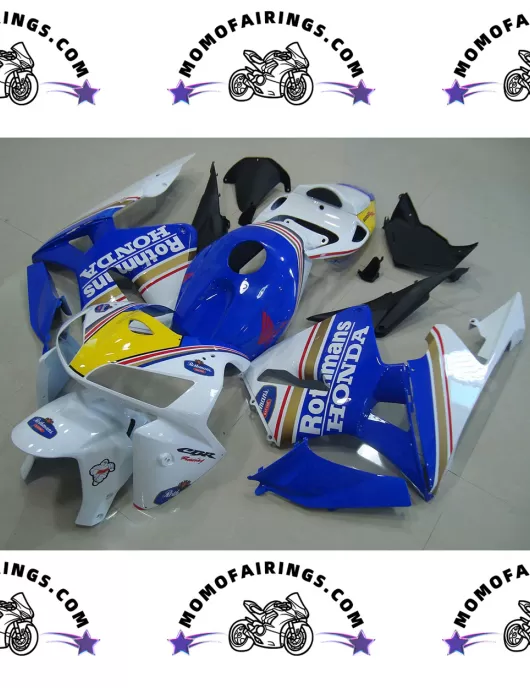 05 06 Blue CBR600RR Motorcycle Fairings Rothmans