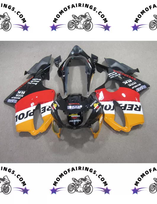 1999-2000 Honda CBR600 F4 Fairings Red Black Orange