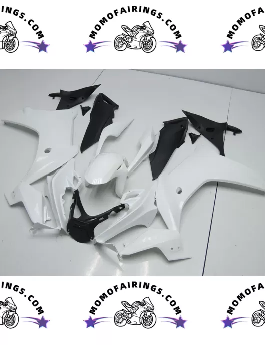 2011-2013 Honda CBR600F Fairings Plactics Custom White Black Unpainted