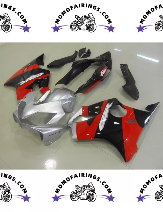 2004 -2007 Honda CBR600RR F4i Fairings Sliver Black Red