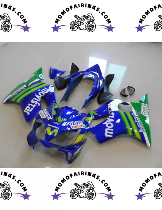 Honda CBR600RR F4i Fairing Set 2004-2007 Blue Green