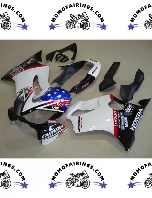 2004 -2007 Honda F4i Fairings Black White Blue