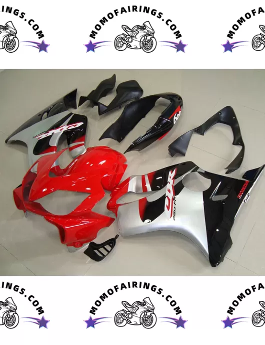 2004 -2007 Honda CBR600RR F4i Motorcycle Fairings Red Silver Black