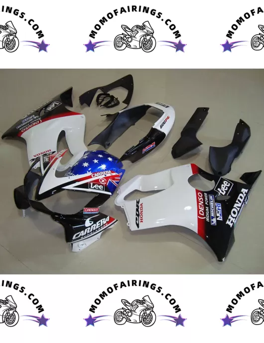 2004 -2007 Honda CBR600RR F4i Motorcycle Fairings White Blue