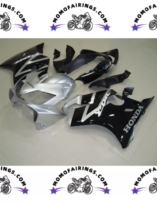 2004 -2007 Honda CBR600RR F4i Fairings Black Silver