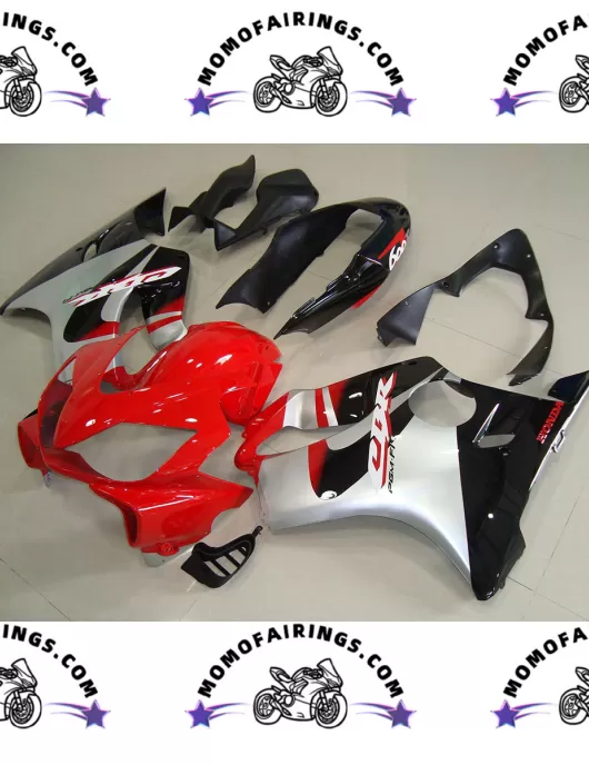 2004 -2007 Honda CBR 600RR F4i Fairings Black Red Silver