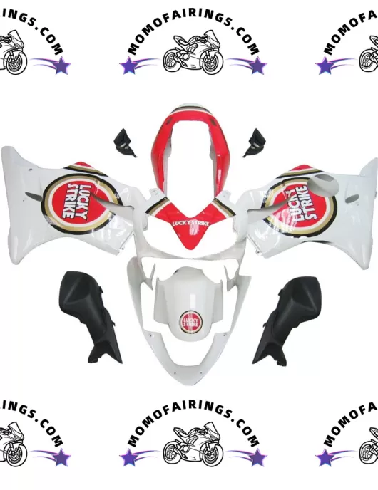 Honda CBR600F4i Motorcycle Fairings 2004-2007 White Red