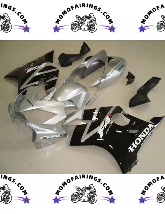 2004 -2007 Honda F4i Fairings Plactics Black Silver