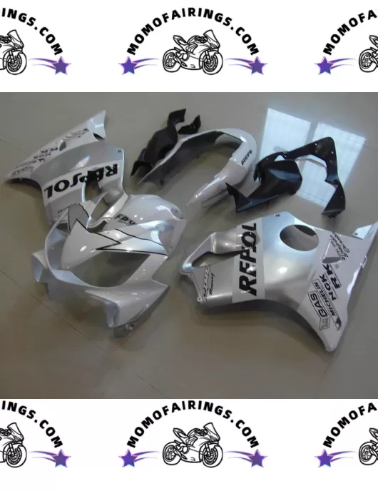 2004 -2007 Honda CBR600RR F4i Motorcycle Fairings Silver Repsol